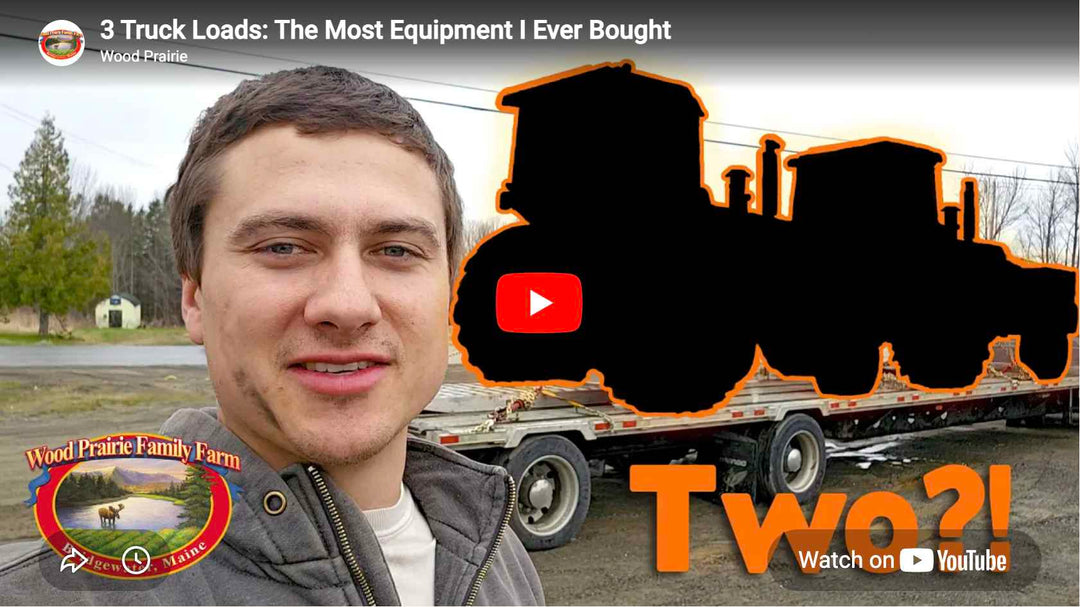 Video thumbnail: Caleb Gerritsen in front of a trailer carrying some mystery equipment.