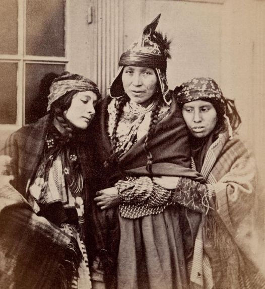 MI'KMAQ WOMEN.  BAY ST. GEORGE, NEWFOUNDLAND.  Circa 1859.   Grateful someone had a camera 164 years ago.  Caleb, Megan