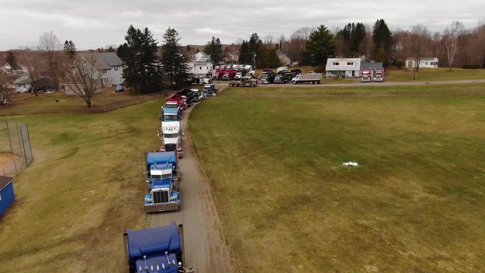 AROOSTOOK COMMUNITY COMES TOGETHER FOR LIBBY GRASS MEMORIAL.  Yesterday, the tractors and trucks viewed in this video (1