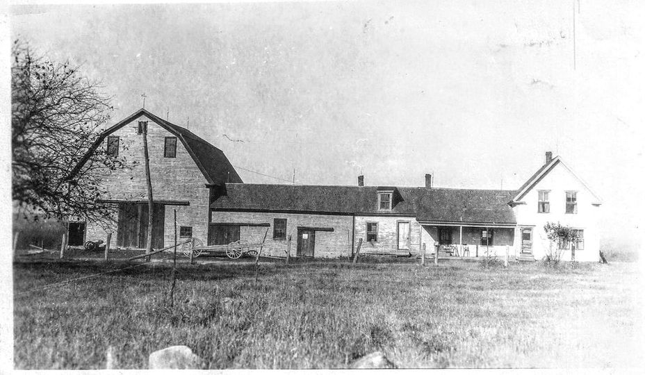McCORMACK FAMILY FARM, DREW PLANTATION, MAINE. Circa 1895.  Drew Plantation is located next to Wytopitlock, deep in the