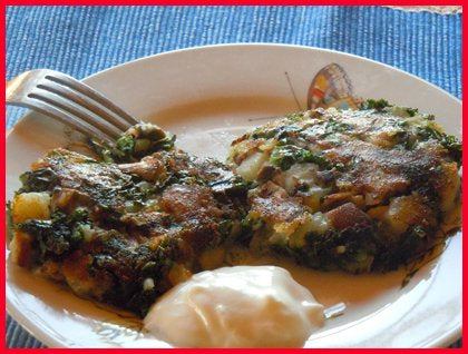 Kale and Potato Cakes