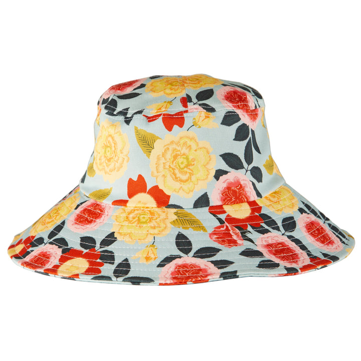 Womanswork Cotton Bucket Sun Hat, Heirloom Garden
