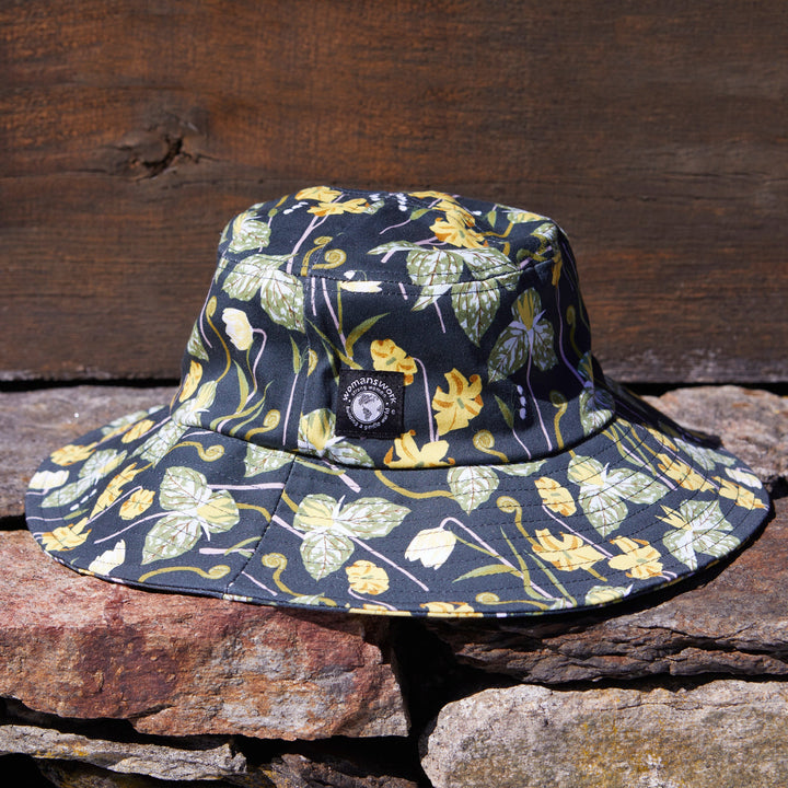 Womanswork Cotton Bucket Sun Hat, Woodland Garden