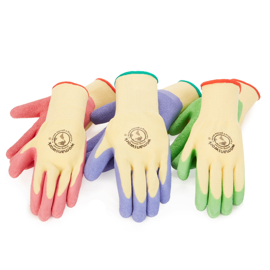Womanswork Weeder Gardening Gloves, 3-Pack