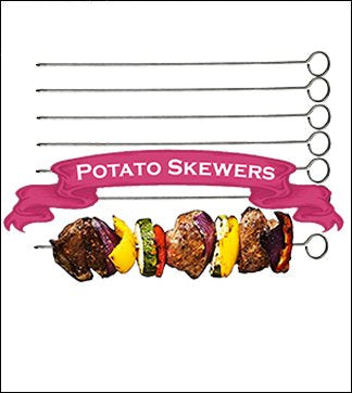 Wood Prairie Stainless Steel Potato Skewers image 0