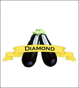 Eggplant Seed. Organic Diamond. Heirloom. Pkt. image 0