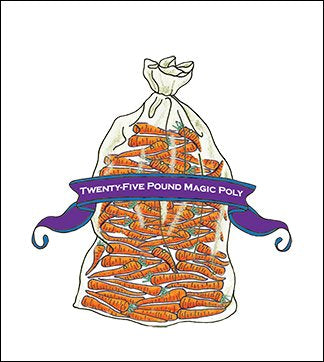25 lb Poly Carrot Bags image 0